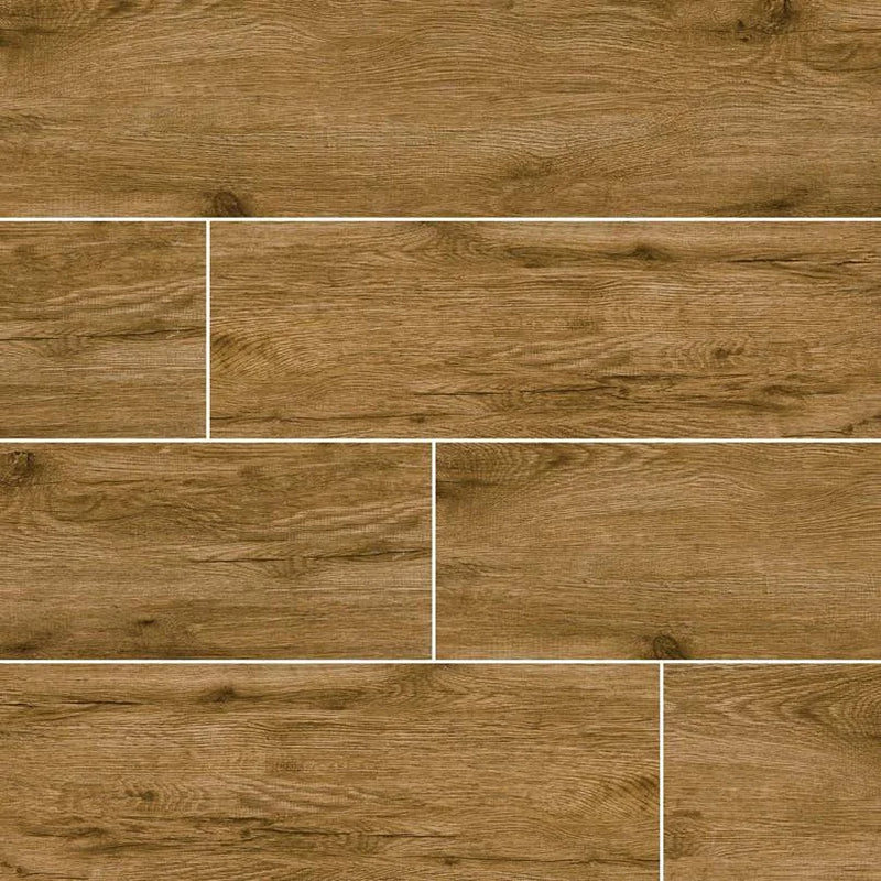 Celeste Nutmeg 8x40 Plank Matte Ceramic Wood Look Floor Tile