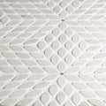Celeste White Carrara & Bardiglio 16.25x14.25 Honed Decorative Marble Mosaic