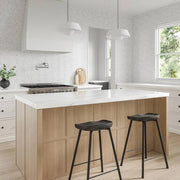 Celeste White Carrara & Bardiglio 16.25x14.25 Honed Decorative Marble Mosaic