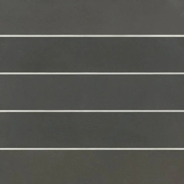 Celine Black 12x2.5 Matte Ceramic Field Tile