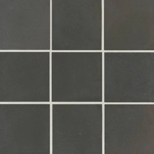 Celine Black 4x4 Matte Ceramic Field Tile