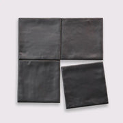 Celine Black 4x4 Matte Ceramic Field Tile