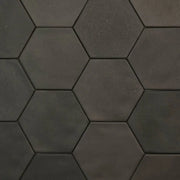Celine Black 5x4 Hexagon Matte Ceramic Field Tile