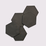 Celine Black 5x4 Hexagon Matte Ceramic Field Tile