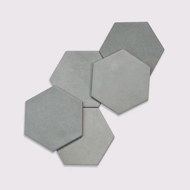 Celine Blue 5x4 Hexagon Matte Ceramic Field Tile