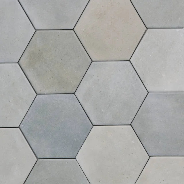 Celine Blue 5x4 Hexagon Matte Ceramic Field Tile