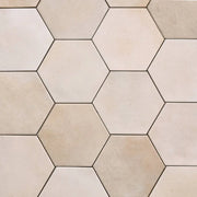 Celine Taupe 5x4 Hexagon Matte Ceramic Field Tile