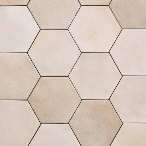 Celine Taupe 5x4 Hexagon Matte Ceramic Field Tile