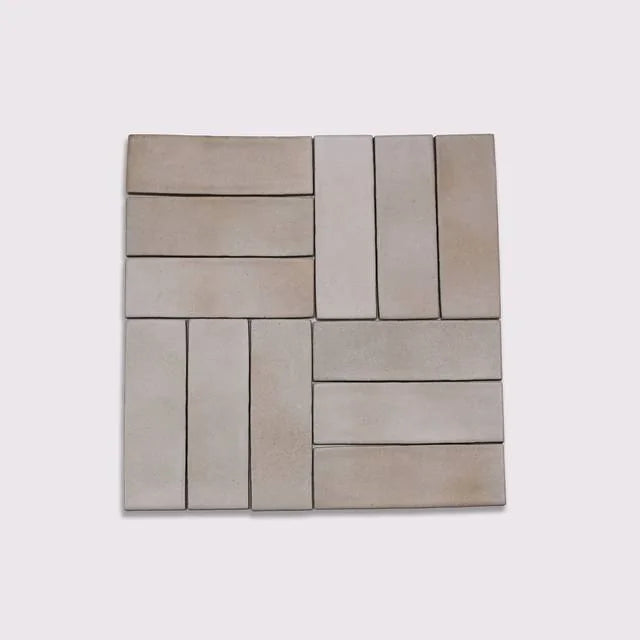 Celine Taupe 6x2 Matte Ceramic Field Tile