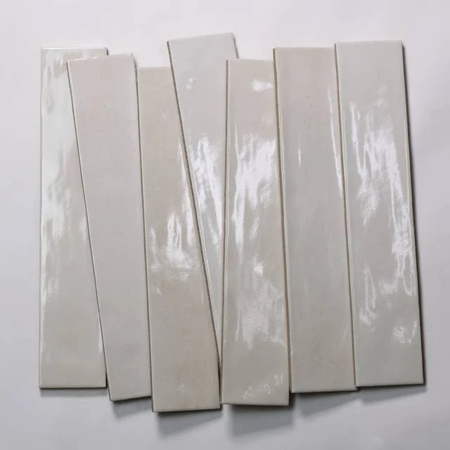 Celine White 12x2.5 Gloss Ceramic Field Tile