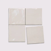 Celine White 4x4 Field Gloss Ceramic Tile