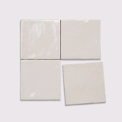 Celine White 4x4 Field Gloss Ceramic Tile