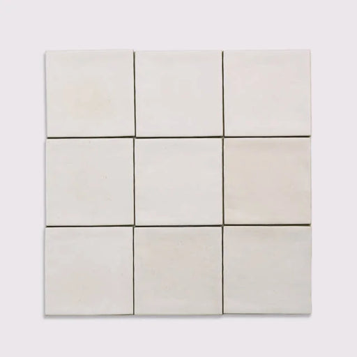 Celine White Matte 4x4 Ceramic Field Tile