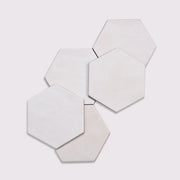 Celine White 5x4 Hexagon Matte Ceramic Field Tile