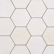 Celine White 5x4 Hexagon Matte Ceramic Field Tile