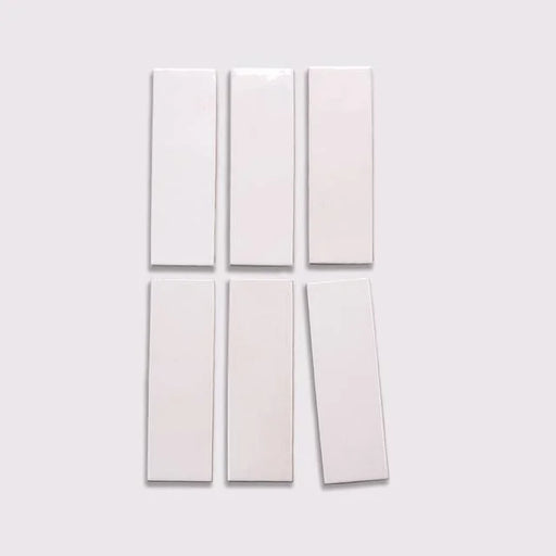 Celine White 6x2 Gloss Ceramic Field Tile