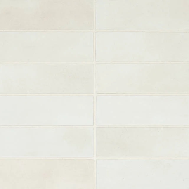 Celine White Matte 6x2 Field Ceramic Tile