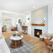 Cementine B&W 3 8x8 Decorative Matte Porcelain Tile