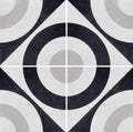 Cementine B&W 5 8x8 Porcelain Tile