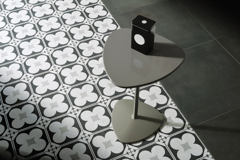 Cementine B&W 4 8x8 Decorative Matte Porcelain Tile