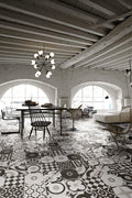 Cementine B&W Mix 8x8 Porcelain Tile