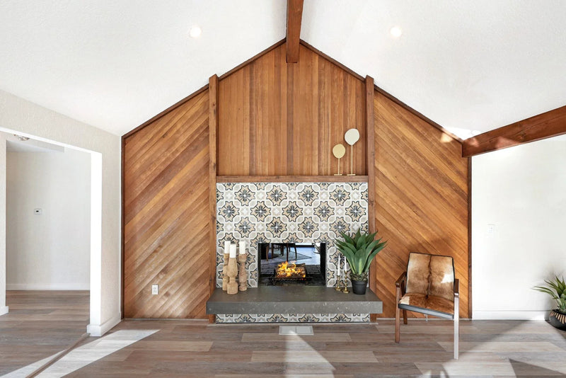 Cementine B&W Mix 8x8 Porcelain Tile