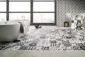 Cementine B&W Mix 8x8 Porcelain Tile