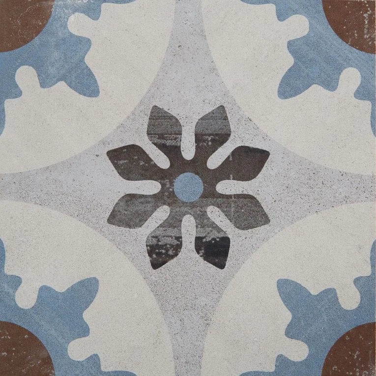 Cementine Posa 2 8x8 Decorative Porcelain Tile