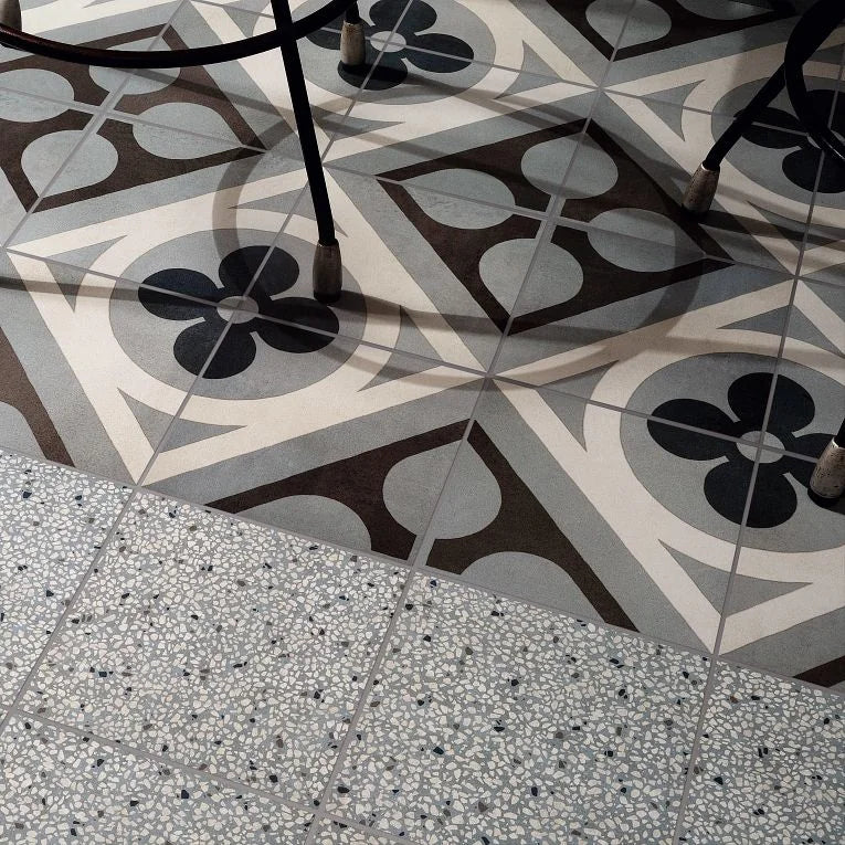 Cementine Retro 1 8x8 Porcelain Tile