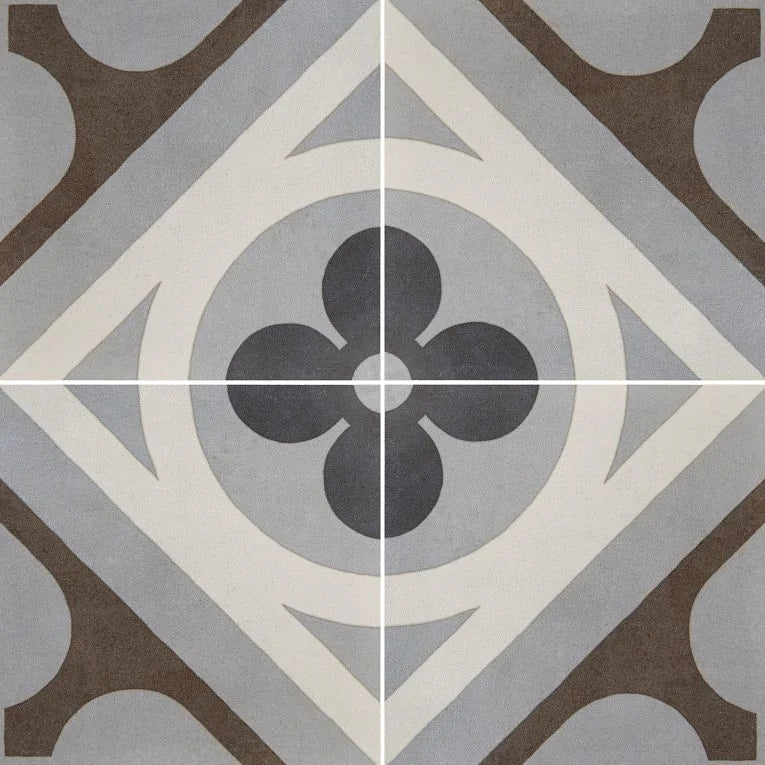 Cementine Retro 1 8x8 Porcelain Tile