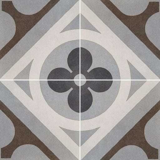 Cementine Retro 1 8x8 Porcelain Tile