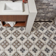 Cementine Retro 1 8x8 Porcelain Tile