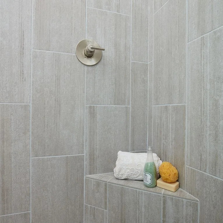 Cemento Cassero Grigio 3x12 Surface Bullnose Porcelain Trim