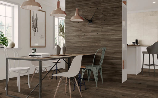 Century Brown 9.84x59.1 Plank Matte Wood Look Porcelain Tile