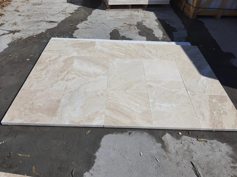 Ceridwen 16x24 Leathered Marble Paver
