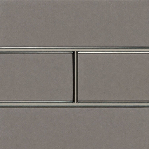 Champagne Bevel 4x12 glass tile with beveled edges in a horizontal brick pattern.