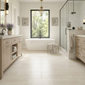 Chenille White Limestone Tile 12x24 - Solidshape — Primary Bath floor