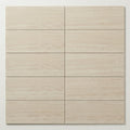 Chenille White Limestone Tile 4x12 Honed 3/8 inch close-up