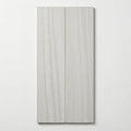 Chenille White Limestone Tile 6x36 Honed 3/8 inch close-up