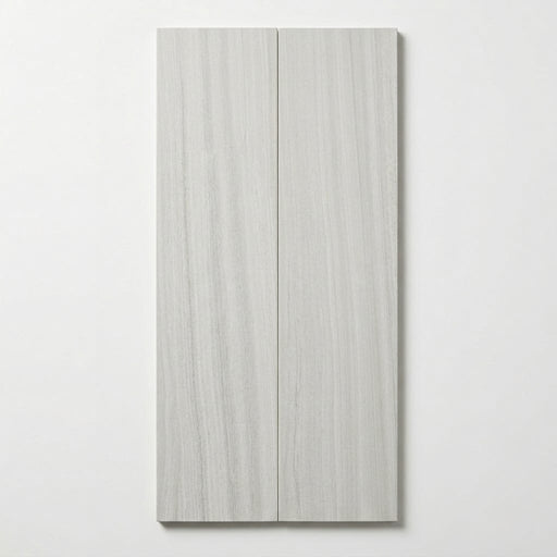 Chenille White Limestone Tile 6x36 Honed 3/8 inch close-up