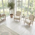Chenille White Limestone Tile 6x36 Polished 3/8 inch — Sunroom floor
