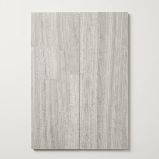 Chenille White Limestone Tile 8x36 Honed 3/8 inch close-up