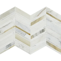 Chevron Calacatta Large Mesh Polished Pattern Marble Mosaic