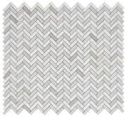 Chevron & Herringbone Haisa 11x12.5 Marble Mosaic