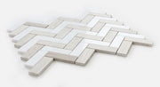 Chevron & Herringbone Haisa 11x12.5 Marble Mosaic