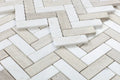 Chevron & Herringbone Haisa 11x12.5 Marble Mosaic