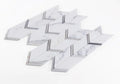 Chevron & Herringbone Arrow Sky Marble Mosaic