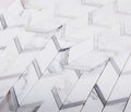 Chevron & Herringbone Arrow Sky Marble Mosaic