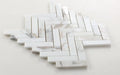 Chevron & Herringbone Calacatta Gold Herringbone Polished Marble Mosaic
