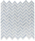 Chevron & Herringbone Crystal Ocean Herringbone Glass Mosaic